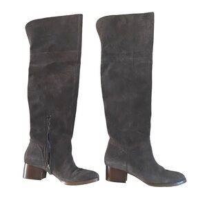 BP Tige En Cuir over the knee charcoal gray boots size 8, gentle use